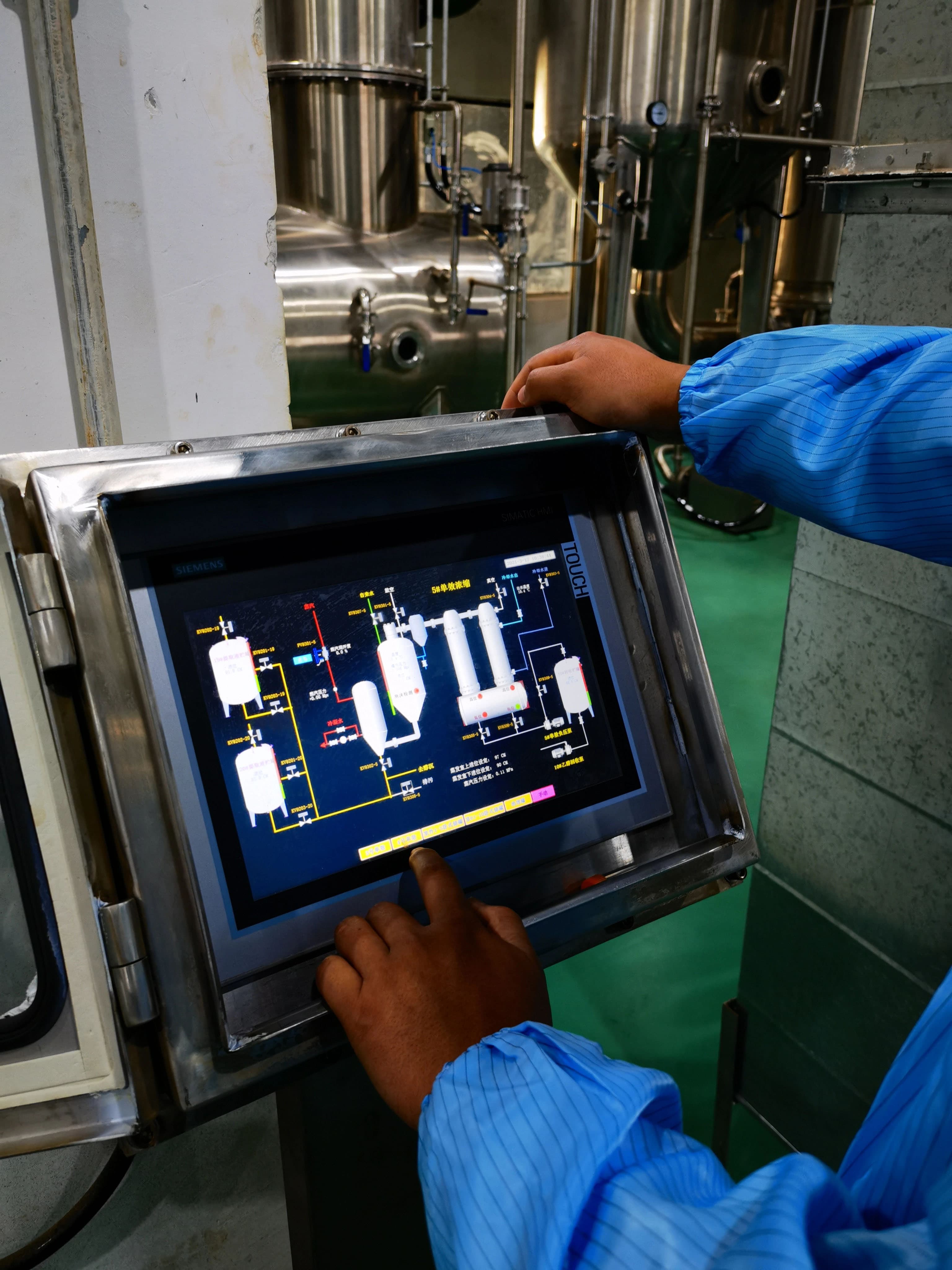 Automated process control panel